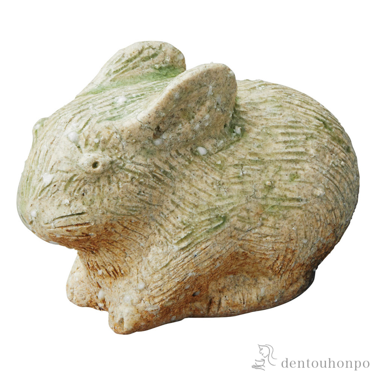 【送料無料】置物 窯守 うさぎ 中≪在庫確認後、21営業日程で出荷≫ ( へちもん 木札名入れ有料 母の日 プレゼント 初任給 置物 玄関 コンパクト 人気 縁起物 信楽焼 )