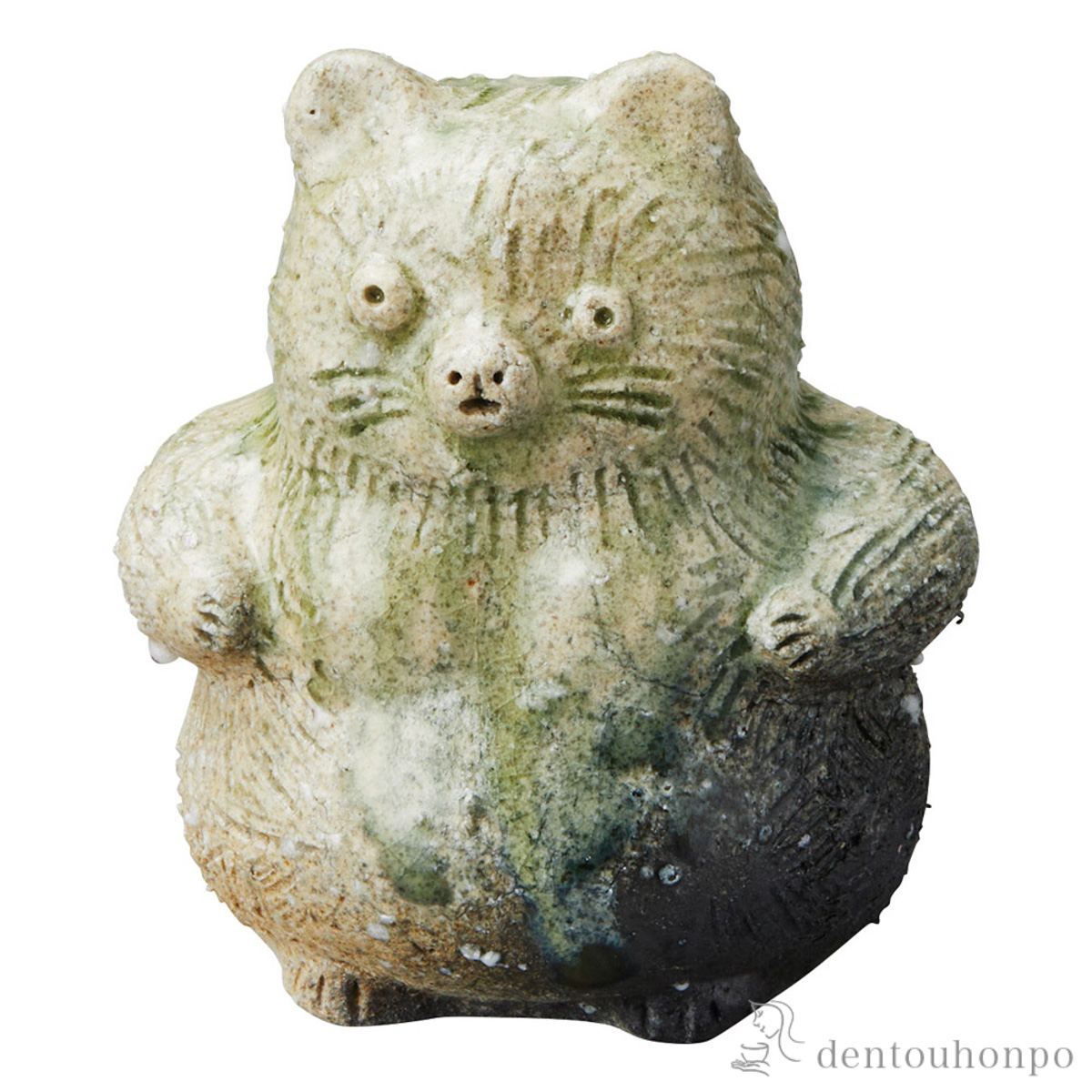 【送料無料】置物 窯守 たぬき 中≪在庫確認後、21営業日程で出荷≫ ( へちもん 木札名入れ有料 母の日 プレゼント 初任給 置物 幸運 風水 縁起物 人気 信楽焼 )