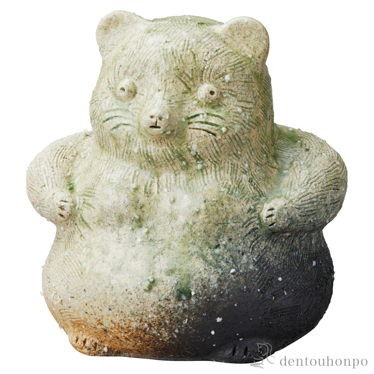 【送料無料】置物 窯守 たぬき 大≪在庫確認後、21営業日程で出荷≫ ( へちもん 木札名入れ有料 置物 幸運 風水 縁起物 人気 信楽焼 )