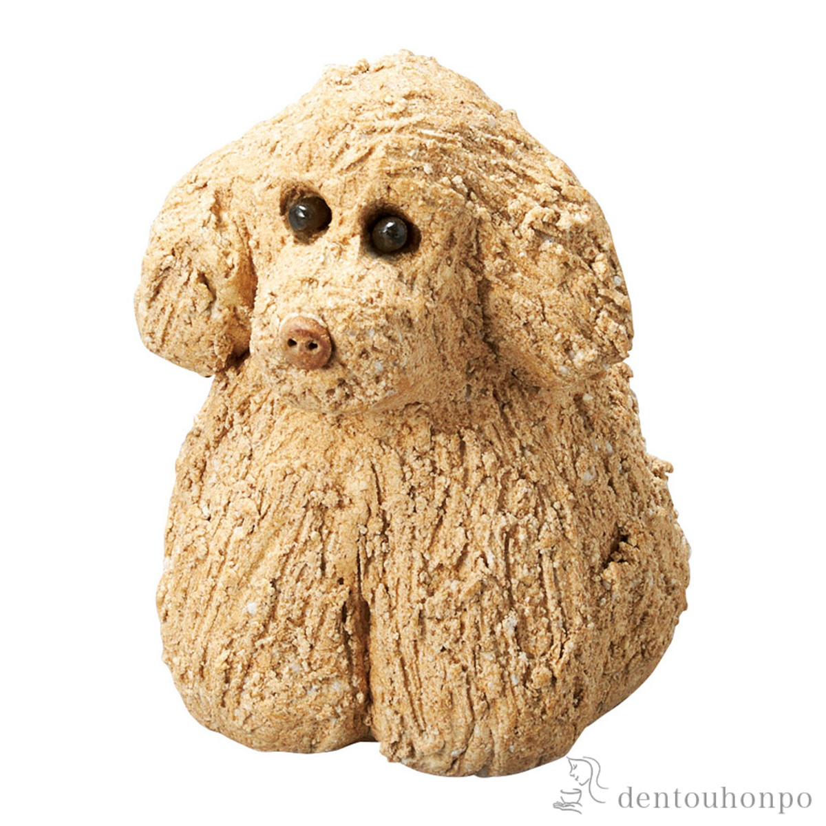 【送料無料】置物 犬のMOKO 茶 小≪在庫確認後、21営業日程で出荷≫ ( へちもん 木札名入れ有料 母の日 プレゼント 初任給 信楽焼 )