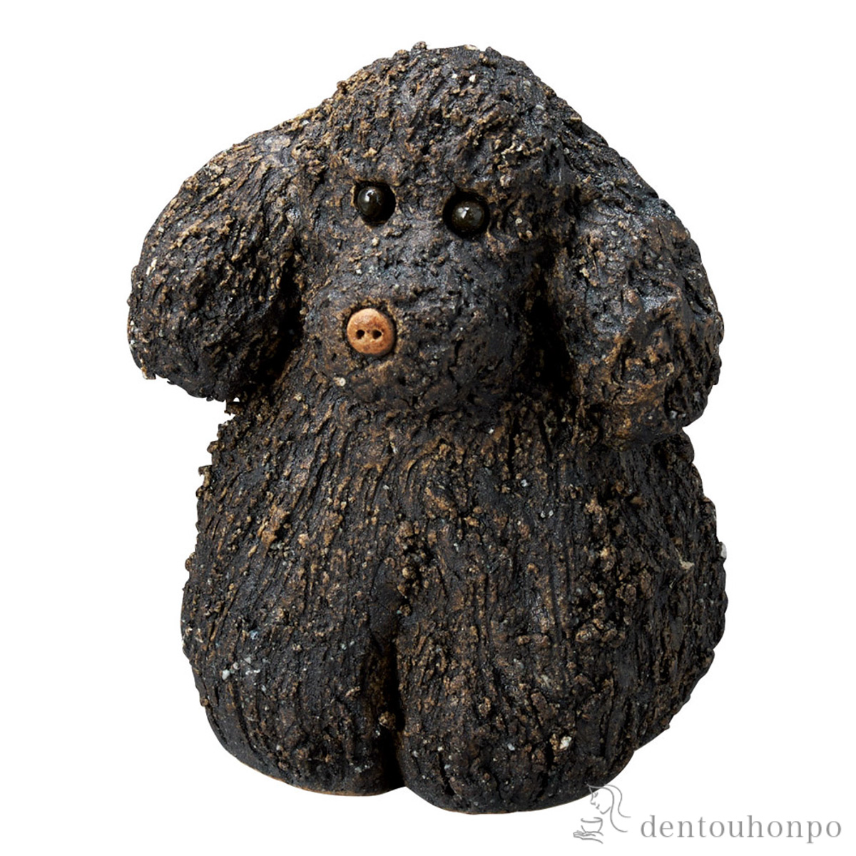 【送料無料】置物 犬のMOKO 黒 大≪在庫確認後、21営業日程で出荷≫ ( へちもん 木札名入れ有料 母の日 プレゼント 初任給 信楽焼 )