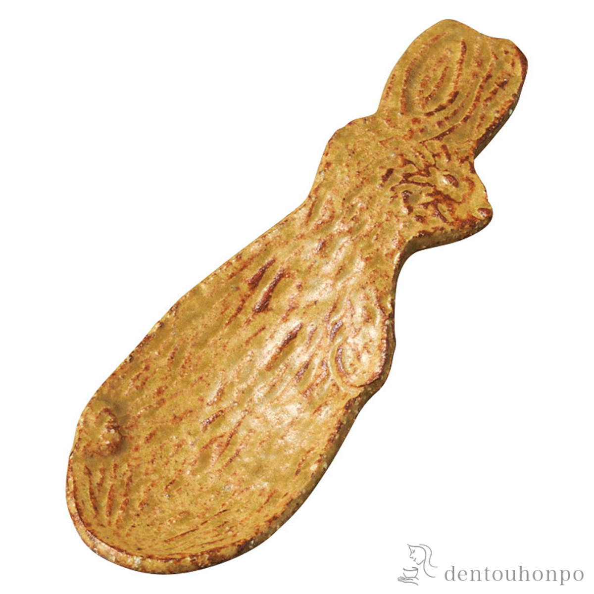 【送料無料】うさぎさじ かぼちゃ≪在庫確認後、10~14営業日程で出荷予定≫ ( へちもん カトラリー ティー コーヒー スープ 出産祝い 信楽焼 )