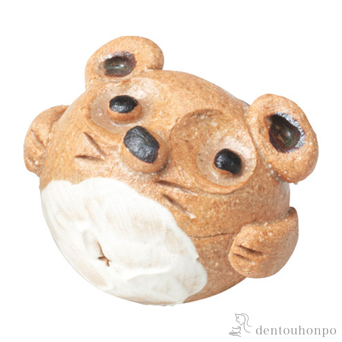 置物 ぷくぷく茶 オス 小≪在庫確認後、21営業日程で出荷≫ ( へちもん 木札名入れ有料 母の日 プレゼント 初任給 置物 幸運 風水 縁起物 人気 信楽焼 )