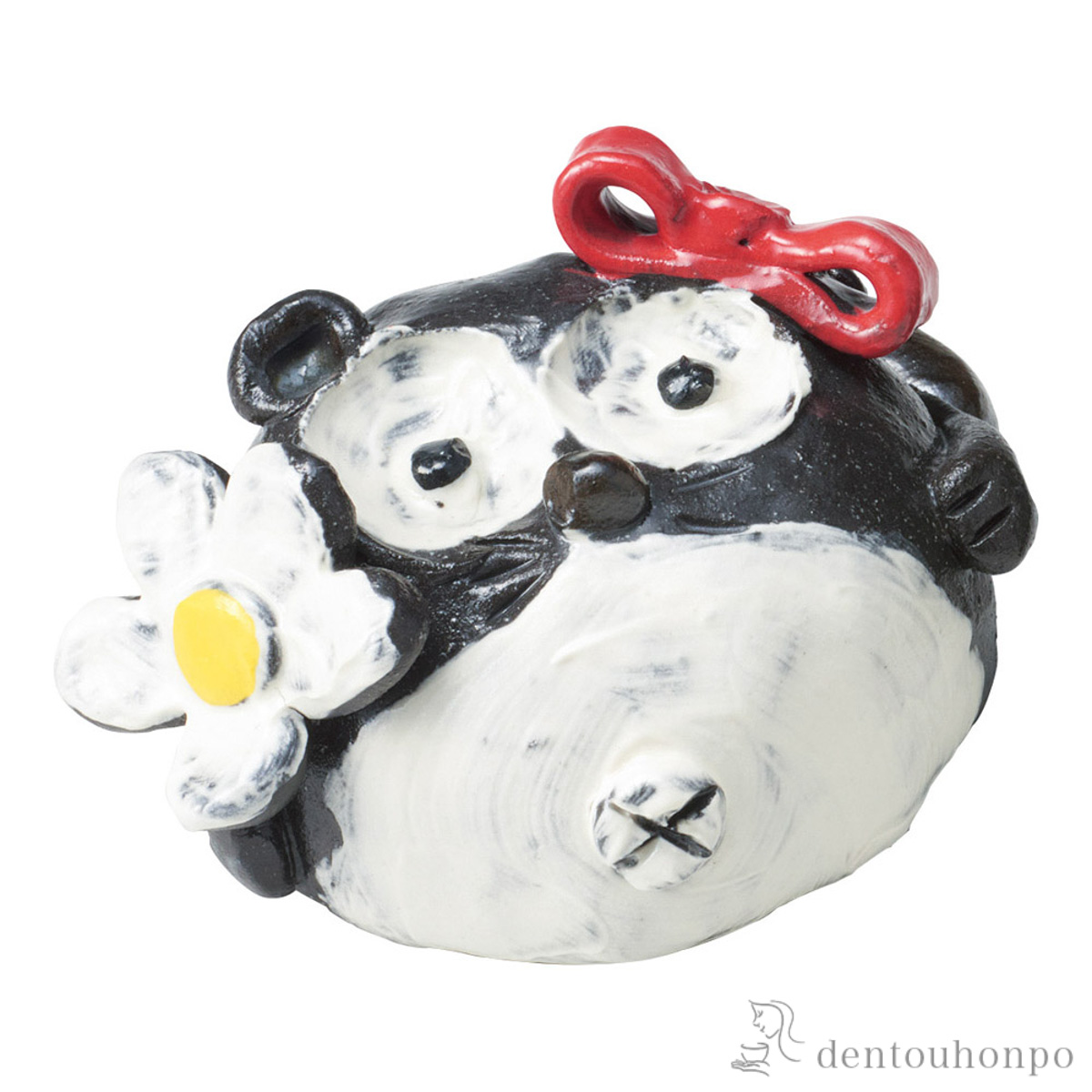 置物 ぷくぷく黒 メス 大≪在庫確認後、21営業日程で出荷≫ ( へちもん 木札名入れ有料 母の日 プレゼント 初任給 置物 幸運 風水 縁起物 人気 信楽焼 )