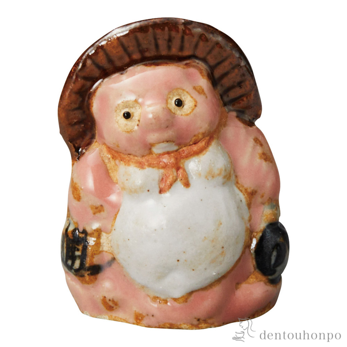 置物 ぷちたぬき 桜≪在庫確認後、21営業日程で出荷≫ ( へちもん 木札名入れ有料 母の日 プレゼント 初任給 置物 幸運 風水 縁起物 人気 信楽焼 )