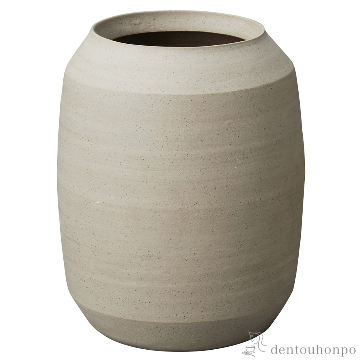 【送料無料】傘立て 灰砂岩 バレル≪在庫確認後、10~14営業日程で出荷≫ ( へちもん スリム 玄関 お店 高級 おすすめ 信楽焼 )