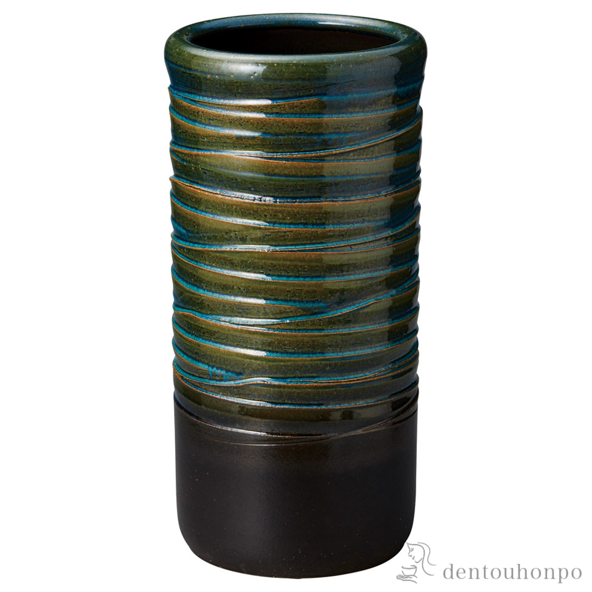 【送料無料】傘立て いとぐるま 湖水≪在庫確認後、10~14営業日程で出荷予定≫ ( へちもん スリム 玄関 お店 高級 おすすめ 信楽焼 )