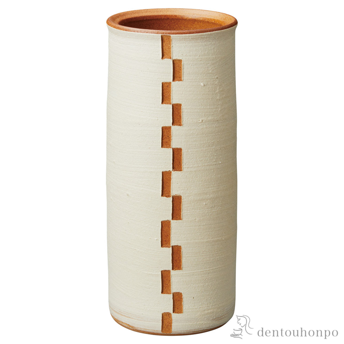 【送料無料】傘立て 小街カフェ 丸 カラメル≪在庫確認後、10~14営業日程で出荷予定≫ ( へちもん スリム 玄関 お店 高級 おすすめ 信楽焼 )