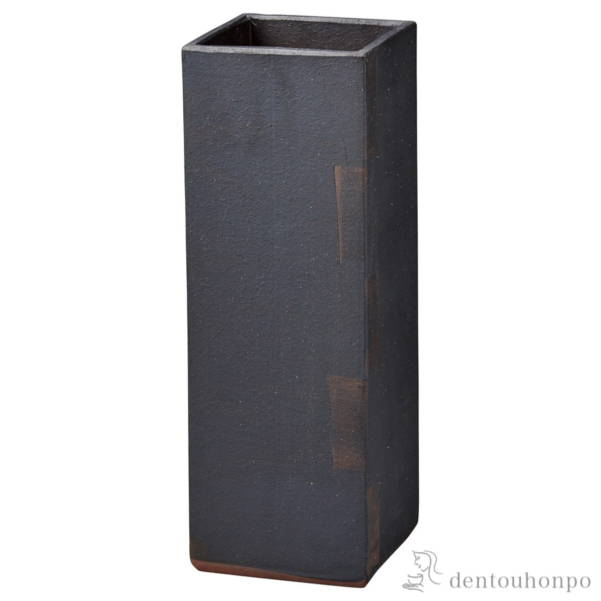 【送料無料】傘立て 小街カフェ 四角 チョコ≪在庫確認後、10~14営業日程で出荷≫ ( へちもん 母の日 プレゼント 初任給 スリム 玄関 お店 高級 おすすめ 信楽焼 )