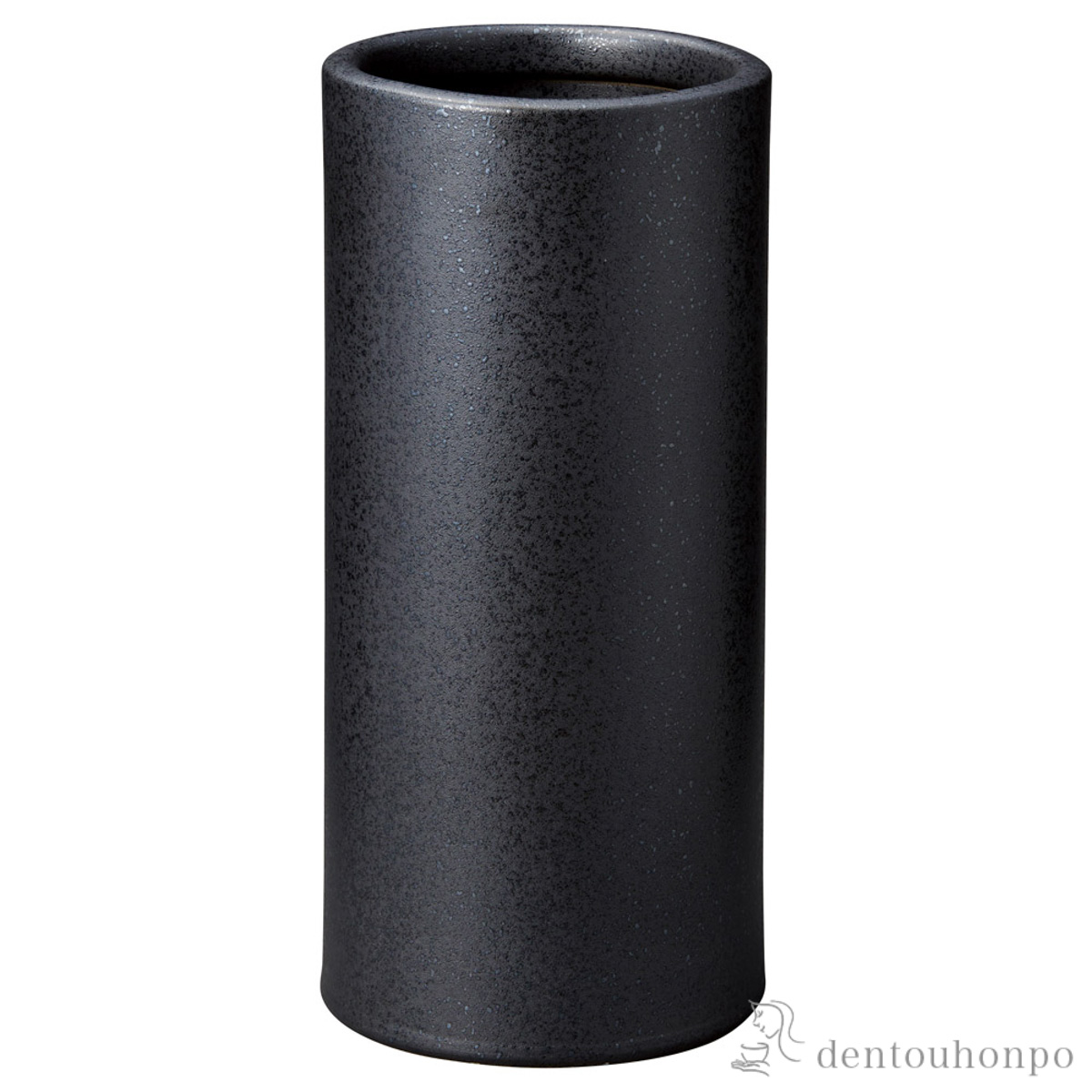 【送料無料】傘立て さざれ 黒≪在庫確認後、10~14営業日程で出荷≫ ( へちもん 初任給 プレゼント 母の日 スリム 玄関 お店 高級 おすすめ 信楽焼 )