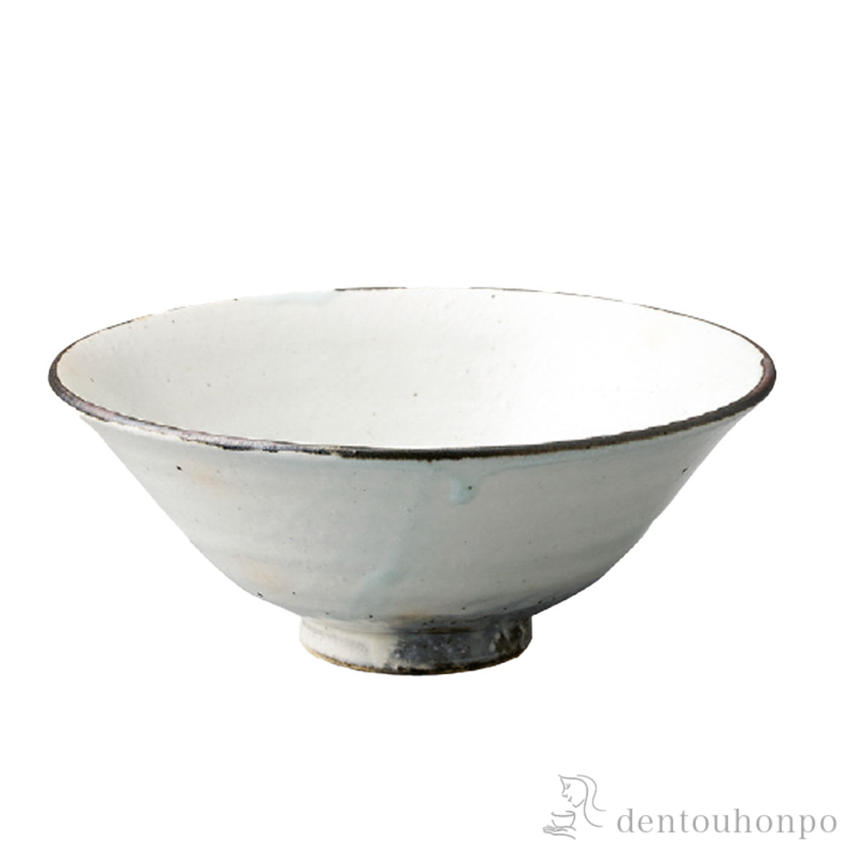 抹茶椀 粉引鉄散≪在庫確認後、10~14営業日程で出荷≫ ( へちもん 抹茶碗 茶道具 茶器 お稽古用 抹茶 信楽焼 )