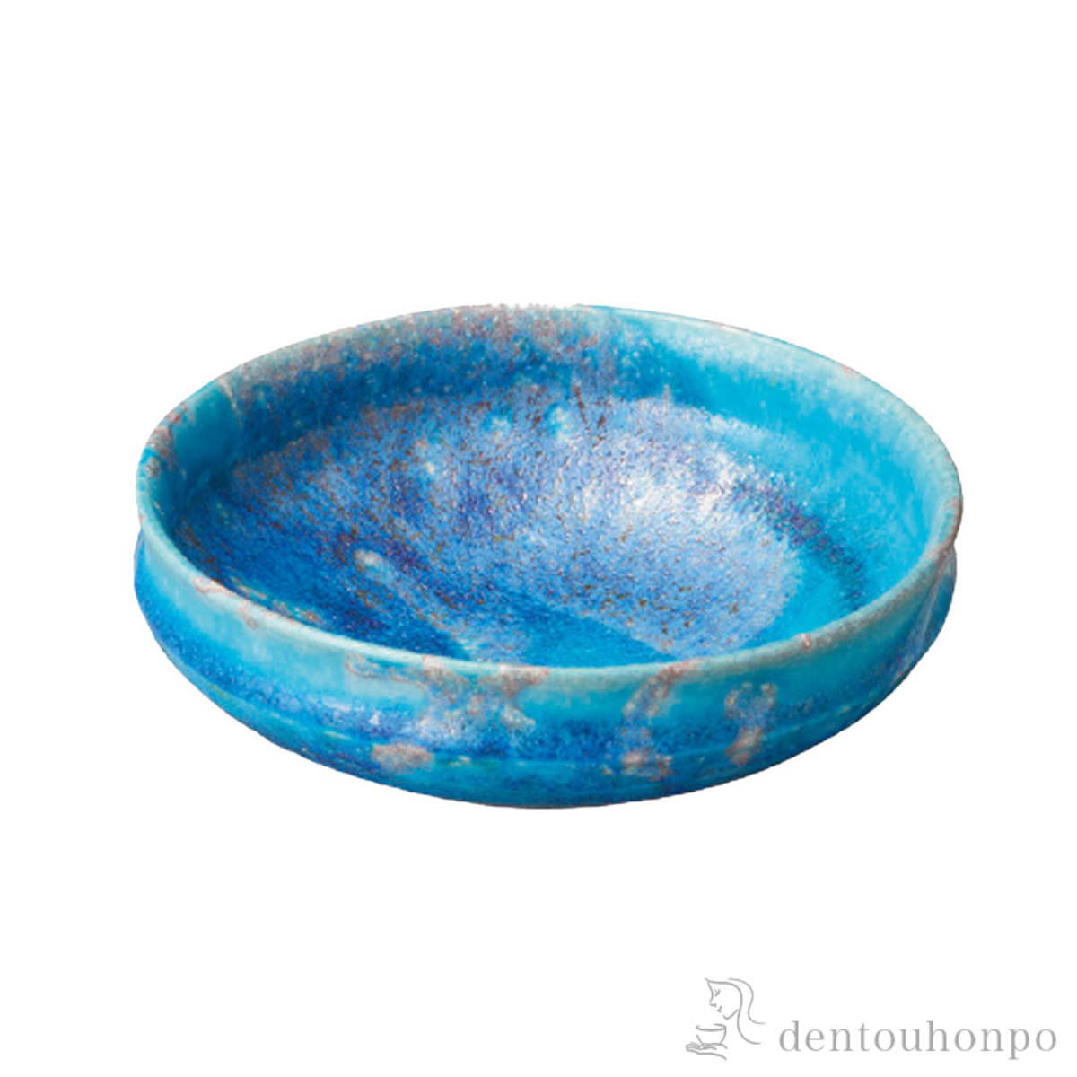 【送料無料】浅鉢 露草 14cm 5個セット≪在庫確認後、10~14営業日程で出荷≫ ( へちもん 和食 食器 おつまみ 朝食 煮物 信楽焼 )