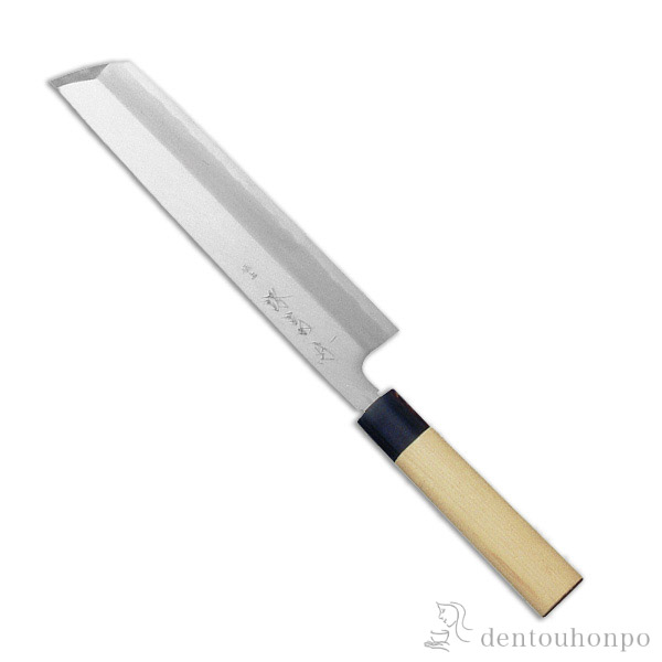 【送料無料】和包丁 堺菊守 極上（水牛柄） 骨切 330mm 1本 名入れ彫刻無料≪在庫確認後、7営業日程で出荷≫ ( 切れ味 ナイフ 庖丁 人気 おすすめ 堺打刃物 )