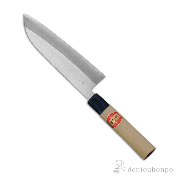 【送料無料】和包丁 堺菊守 モリブデン（プラスチック柄） 文化 165mm 1本 名入れ彫刻無料≪在庫確認後、7営業日程で出荷≫ ( 切れ味 ナイフ 庖丁 人気 おすすめ 堺打刃物 )