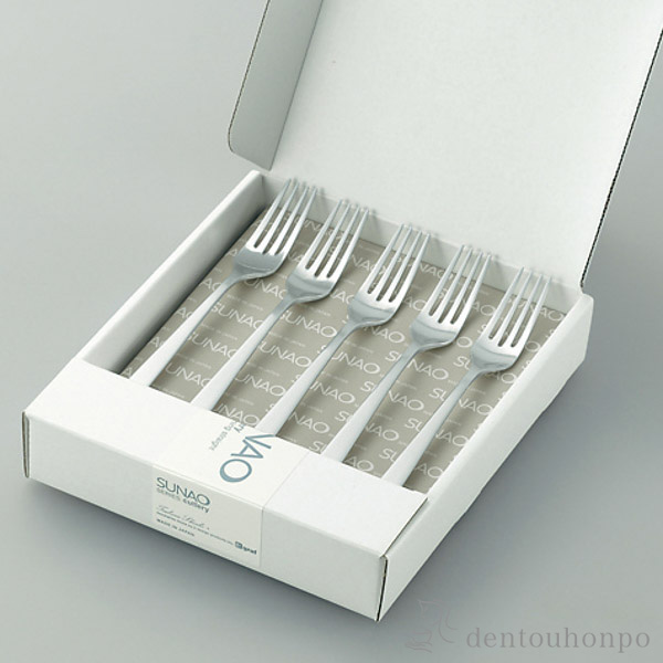 【送料無料】SUNAO ケーキフォークギフトセット 5本入≪在庫確認後、21営業日程で出荷≫ ( セット ティー コーヒー デザート お菓子 燕三条 燕金物 )