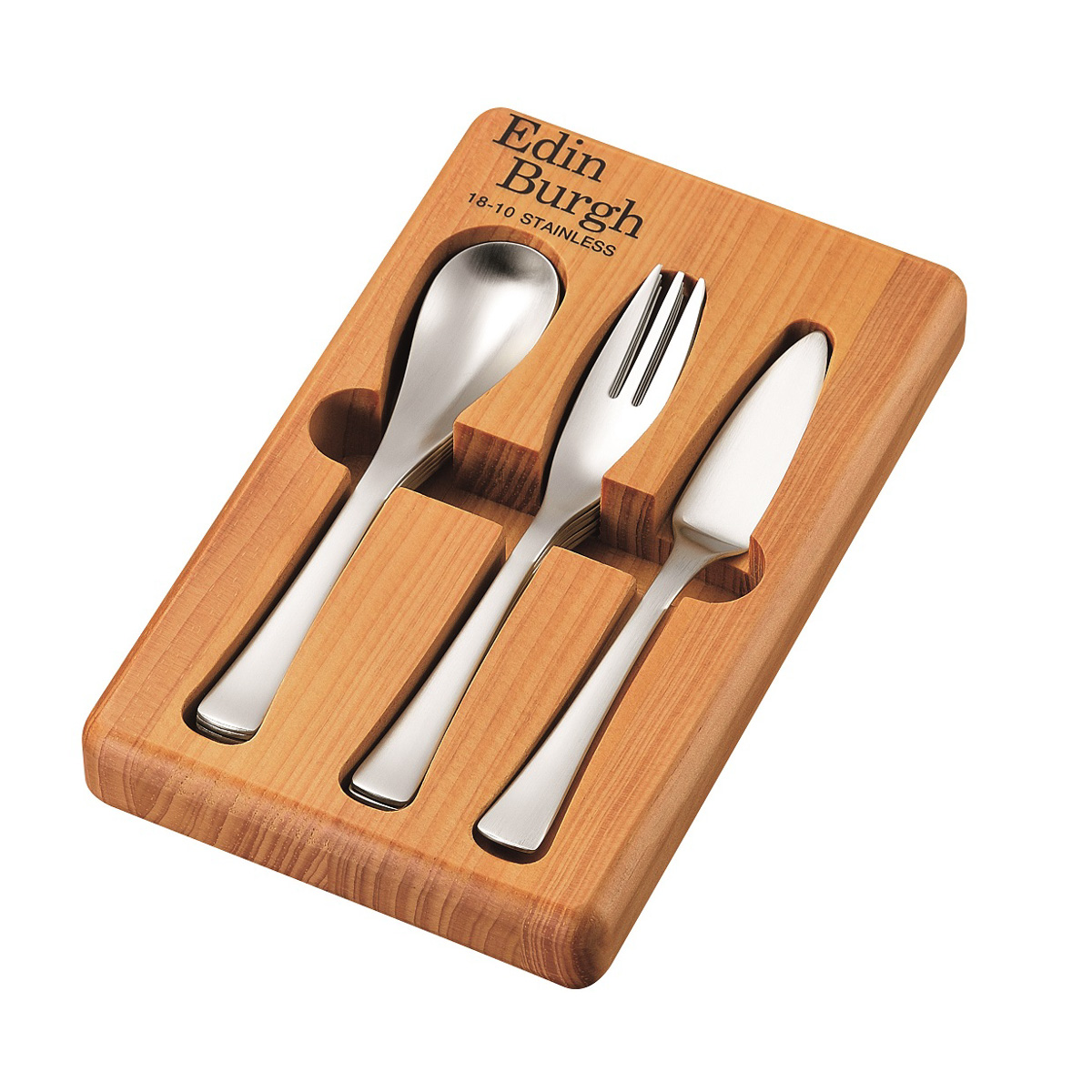 【送料無料】EdinBurgh カトラリー（ティースプーン・ケーキフォーク・バターナイフ） マット仕上げ 11本セット≪在庫確認後、4~7営業日程で出荷≫ ( おしゃれ 食器 カトラリー シンプル おすすめ 燕三条 燕金物 )