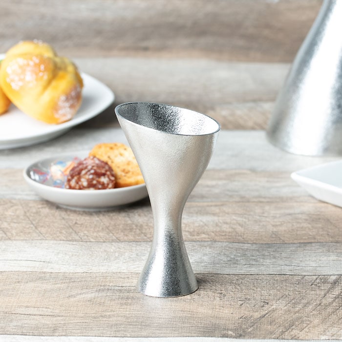 【送料無料】ワイングラス Sライン≪在庫確認後、21営業日程で出荷≫ ( 能作 母の日 プレゼント 初任給 ワインカップ 酒器 日本酒 冷酒 人気 高岡銅器 )