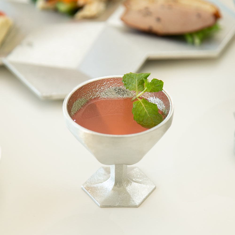 デザートカップ フルール S≪在庫確認後、21営業日程で出荷≫ ( 能作 母の日 プレゼント 初任給 和食 食器 おつまみ 朝食 煮物 高岡銅器 )