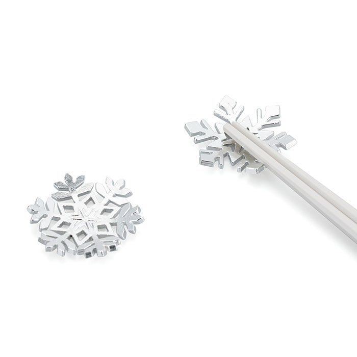 箸置 ティンクリスタル 5個入り 桐箱入り≪在庫確認後、21営業日程で出荷≫ ( 能作 木箱名入れ有料 母の日 プレゼント 初任給 ギフトセット 結婚祝い 箸休め はしおき おしゃれ 高岡銅器 )