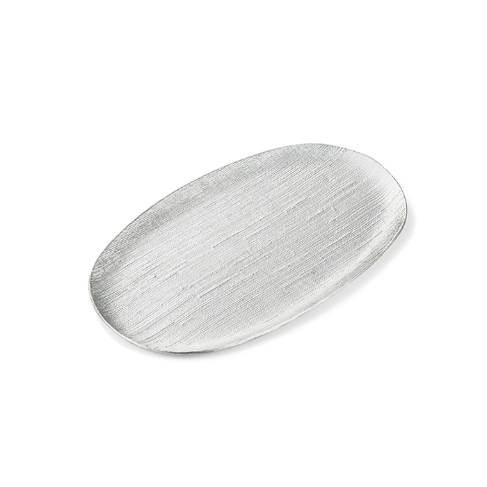 小長皿 布目≪在庫確認後、21営業日程で出荷≫ ( 能作 母の日 プレゼント 初任給 プレート 醤油皿 豆皿 和食 洋食 高岡銅器 )