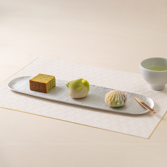 【送料無料】長皿 布目≪在庫確認後、21営業日程で出荷≫ ( 能作 母の日 プレゼント 初任給 プレート おつまみ 料理 和食 洋食 高岡銅器 )