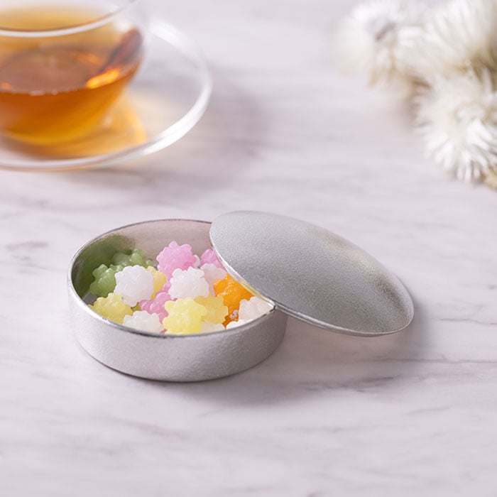 小物入れ ボンボニエール≪在庫確認後、21営業日程で出荷≫ ( 能作 母の日 プレゼント 初任給 アクセサリー入れ 収納ボックス ケース BOX 宝物 高岡銅器 )