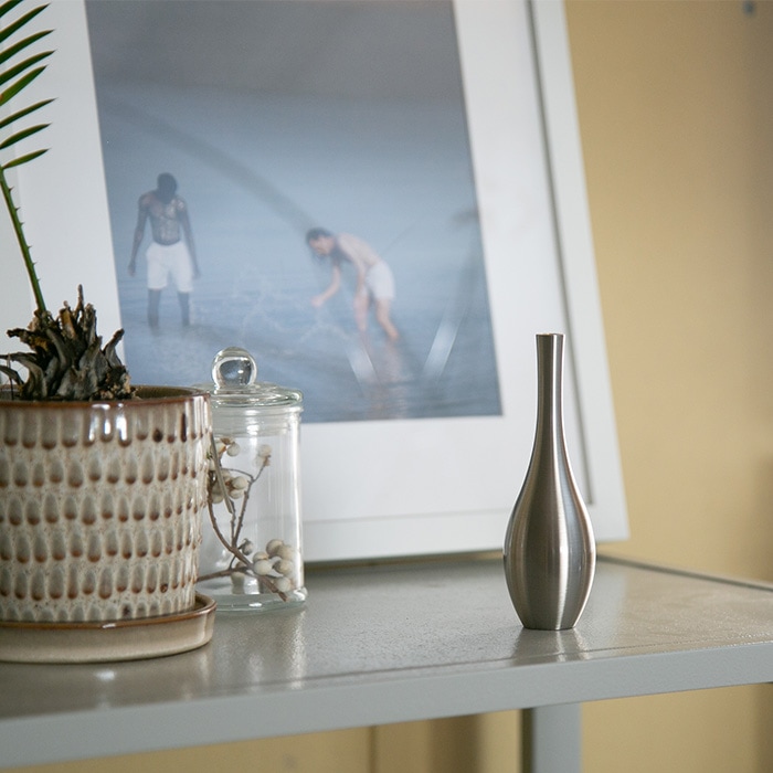 一輪差し ニッケル ミニ≪在庫確認後、21営業日程で出荷≫ ( 能作 母の日 プレゼント 初任給 ガラス フラワーベース 花器 一輪挿し おすすめ 高岡銅器 )