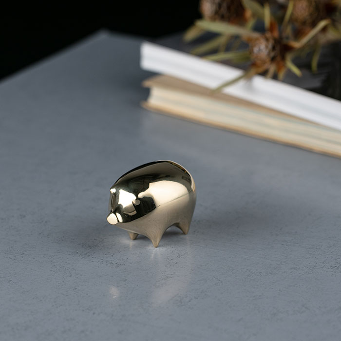 オブジェ ブラスブロック ぶた≪在庫確認後、10~14営業日程で出荷予定≫ ( 能作 書道 高級 人気 お土産 おすすめ 高岡銅器 )