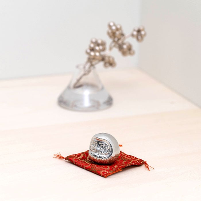 福だるま 座布団付き≪在庫確認後、21営業日程で出荷≫ ( 能作 母の日 プレゼント 初任給 高岡銅器 )