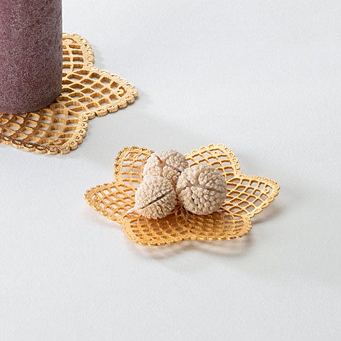 【送料無料】コースター メルレット ゴールド S≪在庫確認後、21営業日程で出荷≫ ( 能作 母の日 プレゼント 初任給 デザイン フリーカップ ビールグラス 湯のみ 人気 高岡銅器 )