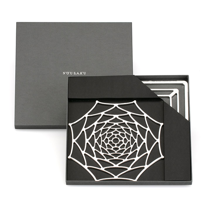 【送料無料】KAGOセット スクエア ダリア スクエアL・ダリアM スクエア1個・ダリア1個≪在庫確認後、21営業日程で出荷≫ ( 能作 母の日 プレゼント 初任給 かご かごバック 収納 果物 野菜 高岡銅器 )