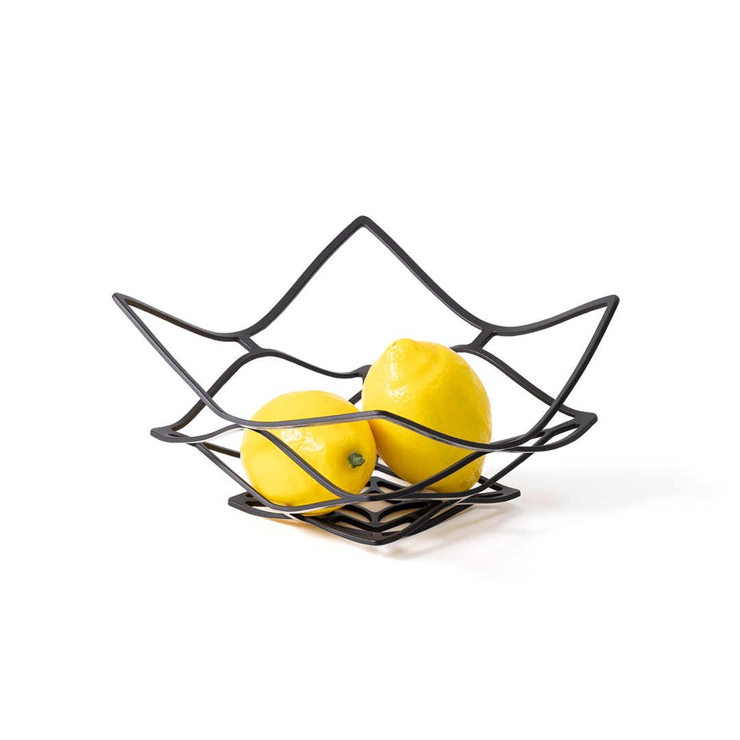 【送料無料】KAGO スクエア リバーシブルブラック M≪在庫確認後、21営業日程で出荷≫ ( 能作 母の日 プレゼント 初任給 かご かごバック 収納 果物 野菜 高岡銅器 )