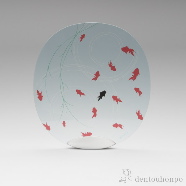 solano うちわ 金魚≪在庫確認後、10~14営業日程で出荷≫ ( 母の日 プレゼント 初任給 団扇 夏 納涼 おしゃれ 和装 高岡銅器 )