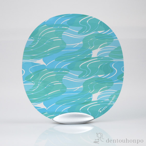 solano うちわ 富山もよう MIZU　≪在庫確認後、10~14営業日程で出荷≫ ( 母の日 プレゼント 初任給 団扇 夏 納涼 おしゃれ 和装 高岡銅器 )