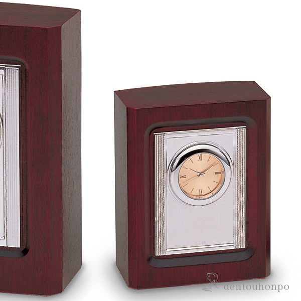 【送料無料】銀製 置時計 OP-1 S≪在庫確認後、10~14営業日程で出荷≫ ( 名入れ有料 退職祝い 定年 置時計 置き時計 アクセサリー パソコンデスク 人気 東京銀器（銀工芸） )