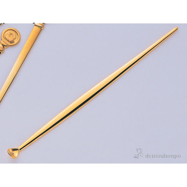 【送料無料】Ｋ１８ 耳かき 無地大≪在庫確認後、10~14営業日程で出荷予定≫ ( 匠 高級 耳掻き お土産 ブランド 東京銀器（金工芸） )