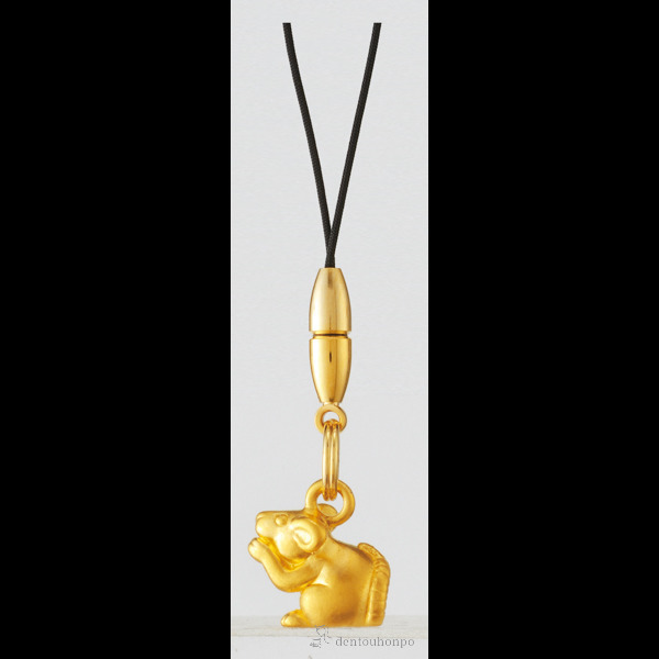 【送料無料】純金製 ストラップ 子≪在庫確認後、10~14営業日程で出荷≫ ( シューホーン くつべら 靴ベラ おしゃれ ブランド 東京銀器（金工芸） )