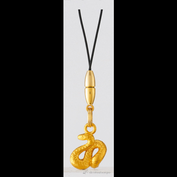 【送料無料】純金製 ストラップ 巳≪在庫確認後、10~14営業日程で出荷≫ ( シューホーン くつべら 靴ベラ おしゃれ ブランド 東京銀器（金工芸） )