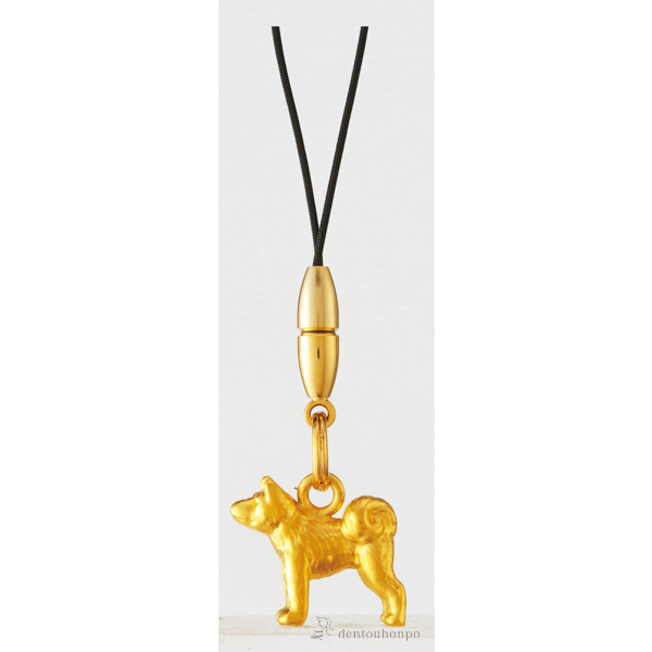 【送料無料】純金製 ストラップ 戌≪在庫確認後、10~14営業日程で出荷≫ ( シューホーン くつべら 靴ベラ おしゃれ ブランド 東京銀器（金工芸） )