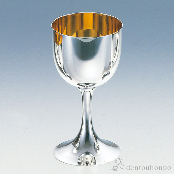 【送料無料】銀製 ワインコップ A 単品≪在庫確認後、10~14営業日程で出荷≫ ( 退職祝い 定年 ワインカップ シルバー 日本酒 冷酒 人気 東京銀器（銀工芸） )