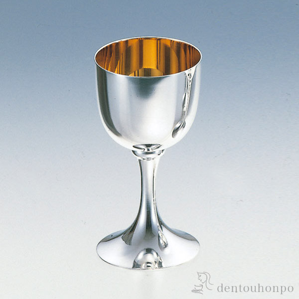 【送料無料】銀製 ワインコップ C 単品≪在庫確認後、10~14営業日程で出荷≫ ( 退職祝い 定年 ワインカップ シルバー 日本酒 冷酒 人気 東京銀器（銀工芸） )