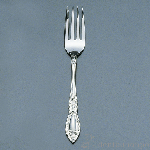 【送料無料】銀製 キングリチャード サラダフォーク≪在庫確認後、10~14営業日程で出荷≫ ( 退職祝い 定年 セット ティー コーヒー デザート 出産祝い 東京銀器（銀工芸） )