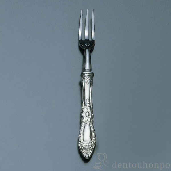 【送料無料】銀製 キングリチャード フルーツフォーク≪在庫確認後、10~14営業日程で出荷≫ ( 退職祝い 定年 セット ティー コーヒー デザート 出産祝い 東京銀器（銀工芸） )
