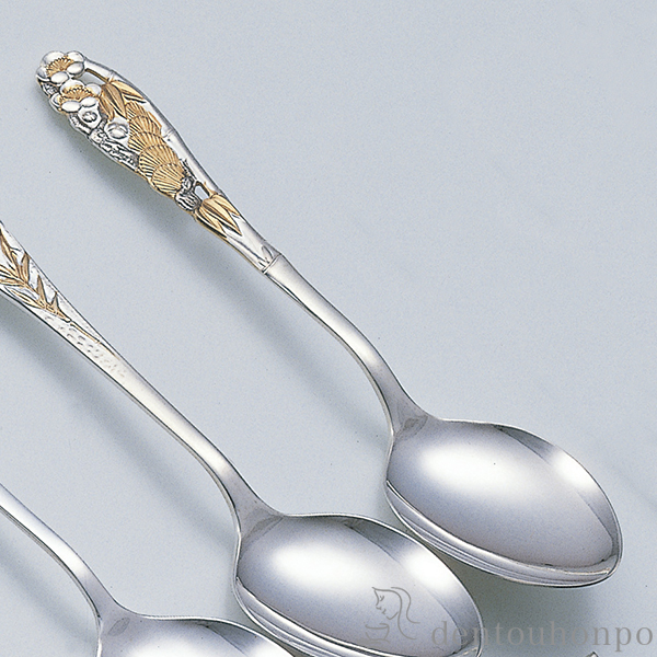 【送料無料】銀製 コーヒースプーン 松竹梅 B≪在庫確認後、10~14営業日程で出荷≫ ( 名入れ有料 退職祝い 定年 セット ティー コーヒー スープ 出産祝い 東京銀器（銀工芸） )