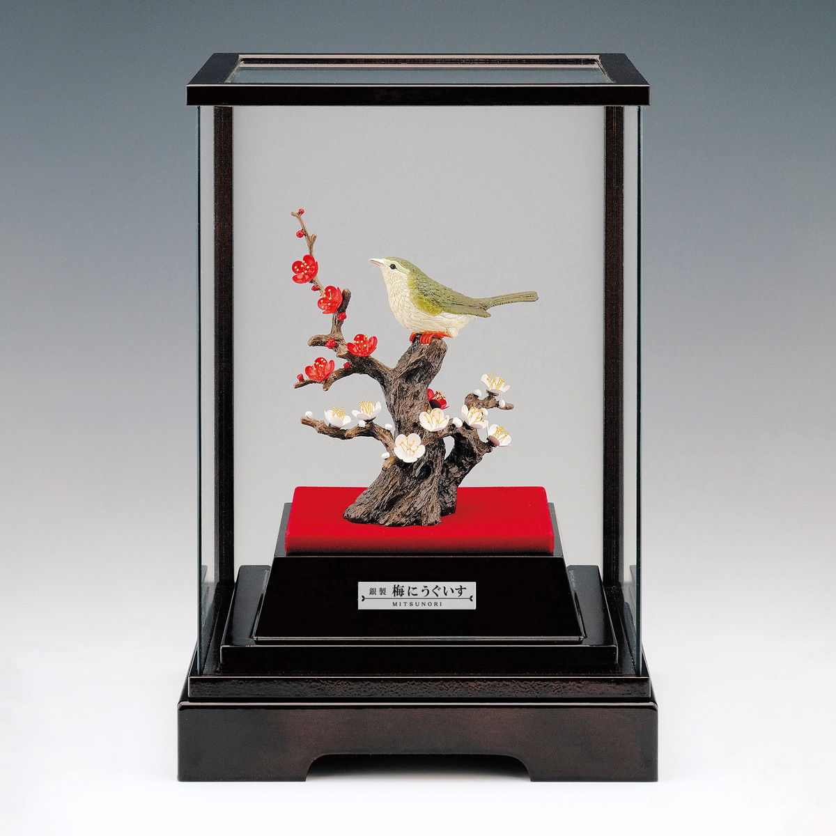 【送料無料】銀製 梅にうぐいす LPC 18g≪在庫確認後、10~14営業日程で出荷≫ ( 高級 コレクション 美術品 工芸品 伝統 東京銀器（銀工芸） )