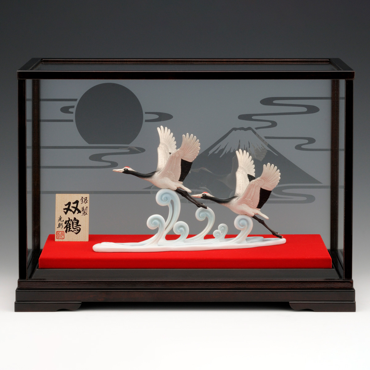 【送料無料】銀製 双鶴 LPC 40g≪在庫確認後、10~14営業日程で出荷≫ ( 高級 コレクション 美術品 工芸品 伝統 東京銀器（銀工芸） )