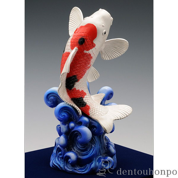 【送料無料】銀製 錦鯉 LPC C 25g≪3ヶ月程で出荷≫ ( 木札名入れ有料 高級 コレクション 美術品 工芸品 伝統 東京銀器（銀工芸） )