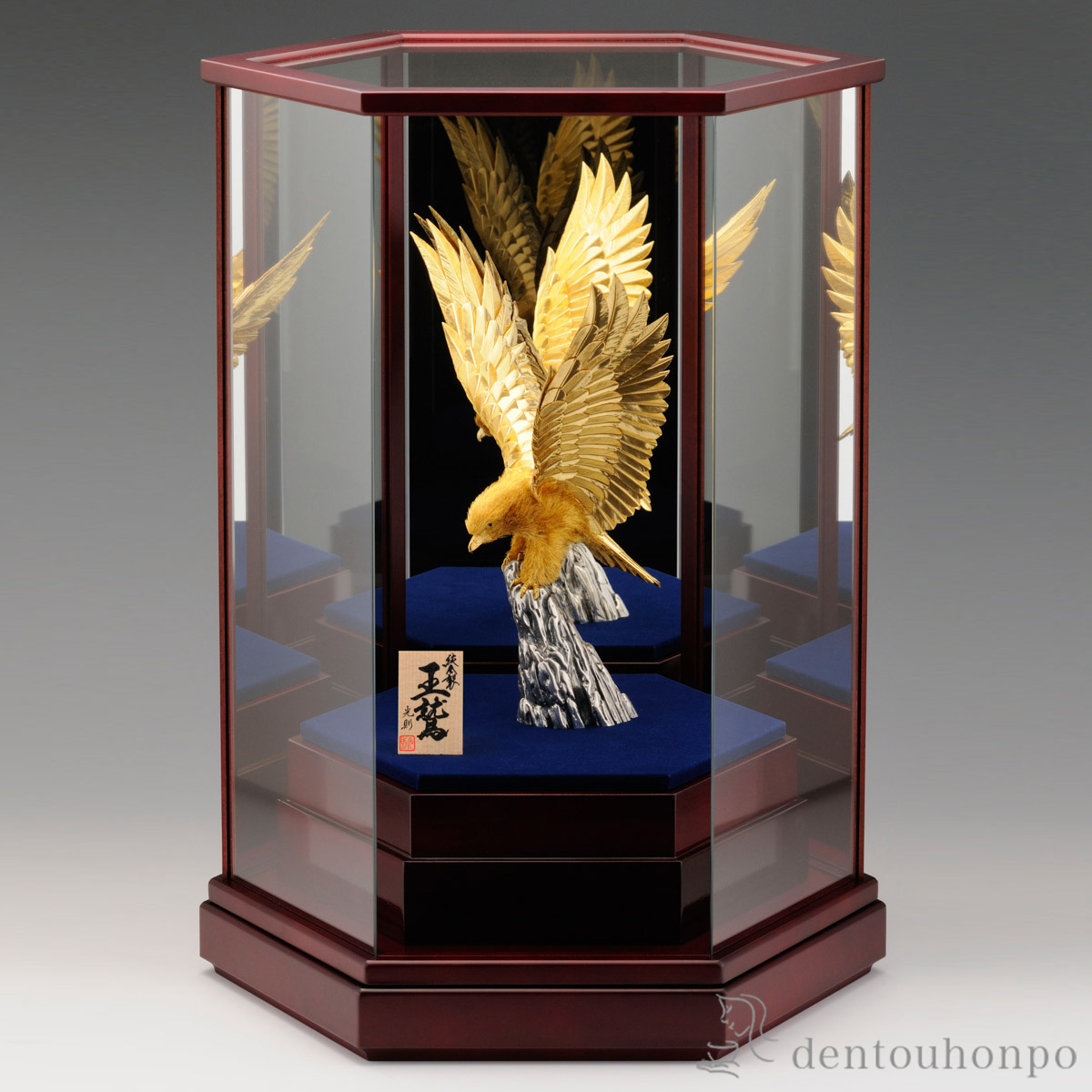 【送料無料】純金 王鷲 B 360g≪約半年で出荷予定≫ ( 木札名入れ有料 高級 コレクション 美術品 工芸品 伝統 東京銀器（金工芸） )