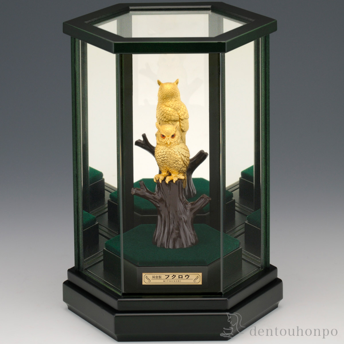 【送料無料】純金 ワシミミズク 7g≪1ヶ月程で出荷予定≫ ( 木札名入れ有料 高級 コレクション 美術品 工芸品 伝統 東京銀器（金工芸） )