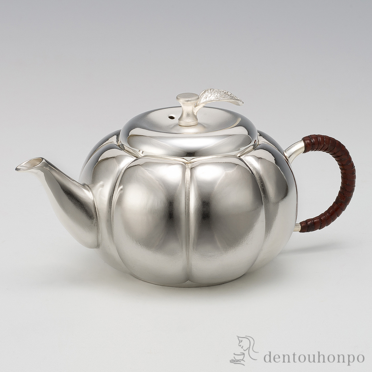 【送料無料】純銀 急須 みかん ボカシ 160g≪在庫確認後、10~14営業日程で出荷≫ ( 高級 コレクション 美術品 工芸品 伝統 東京銀器（銀工芸） )